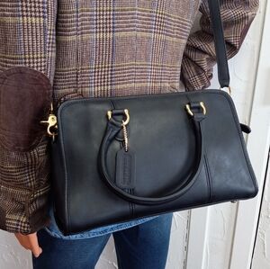 Coach Vintage Beaumont Satchel/Crossbody #9871, Navy Blue